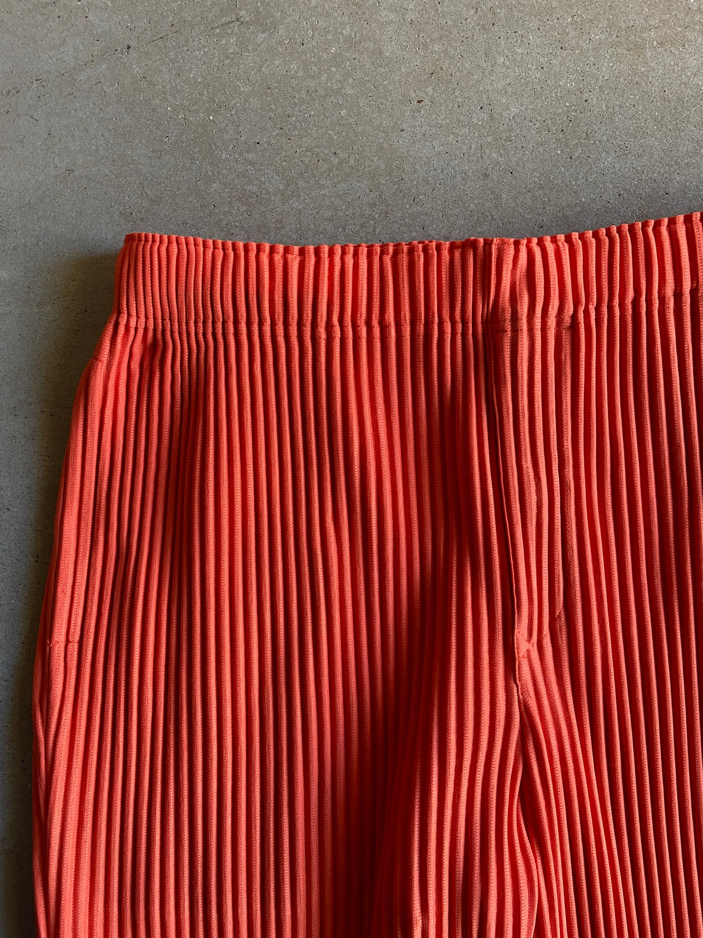 Issey Miyake Homme Plisse Orange Pleat Pants Sz L/XL