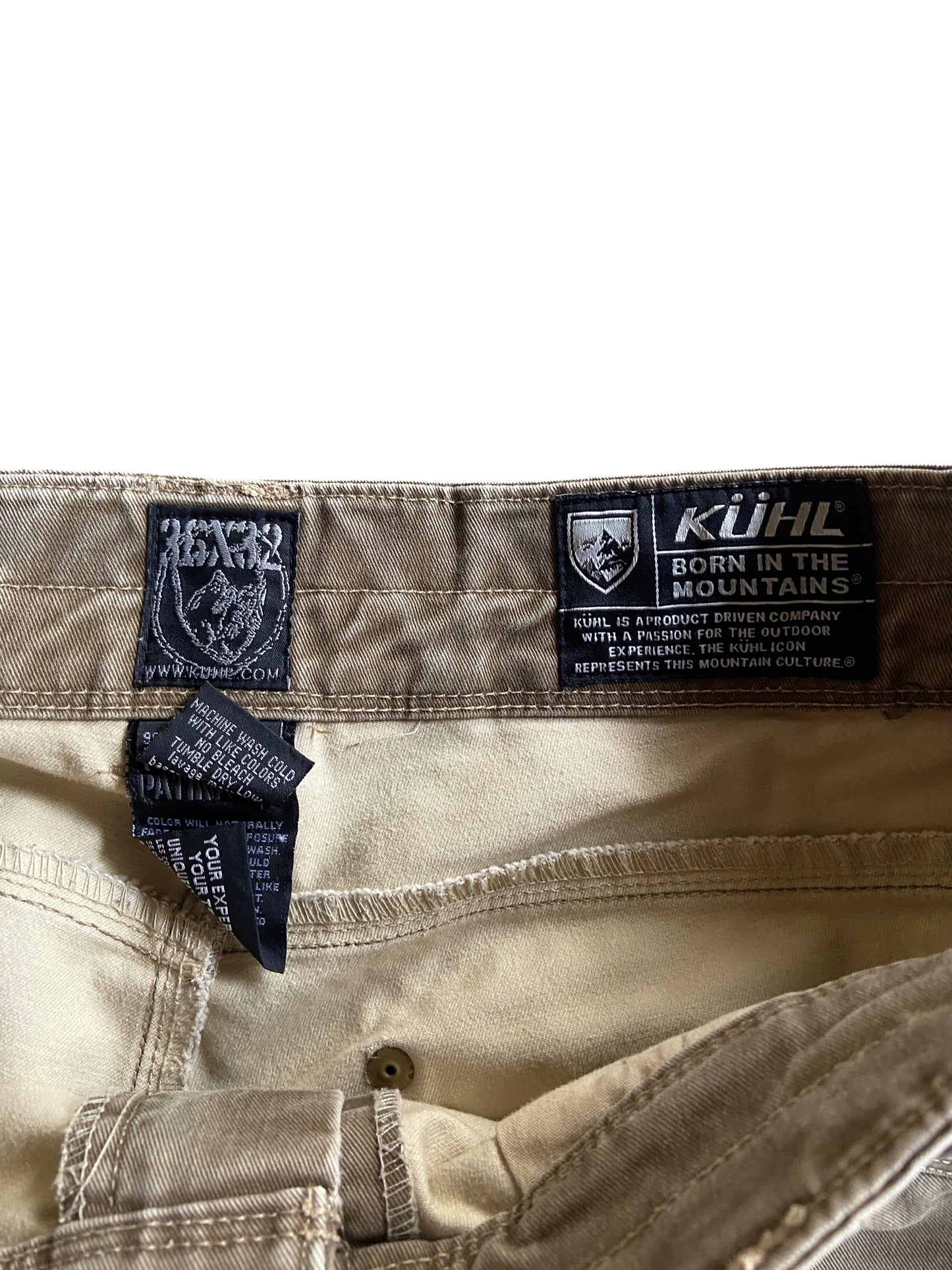 Kuhl Brown Vintage Patina Dye Pants Sz 37x32