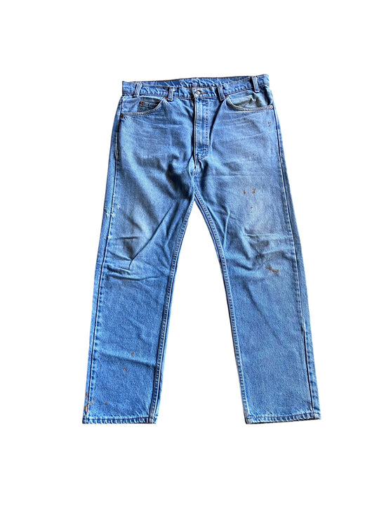 VTG Levis 505 Orange Tab Denim Jeans Sz 38x30