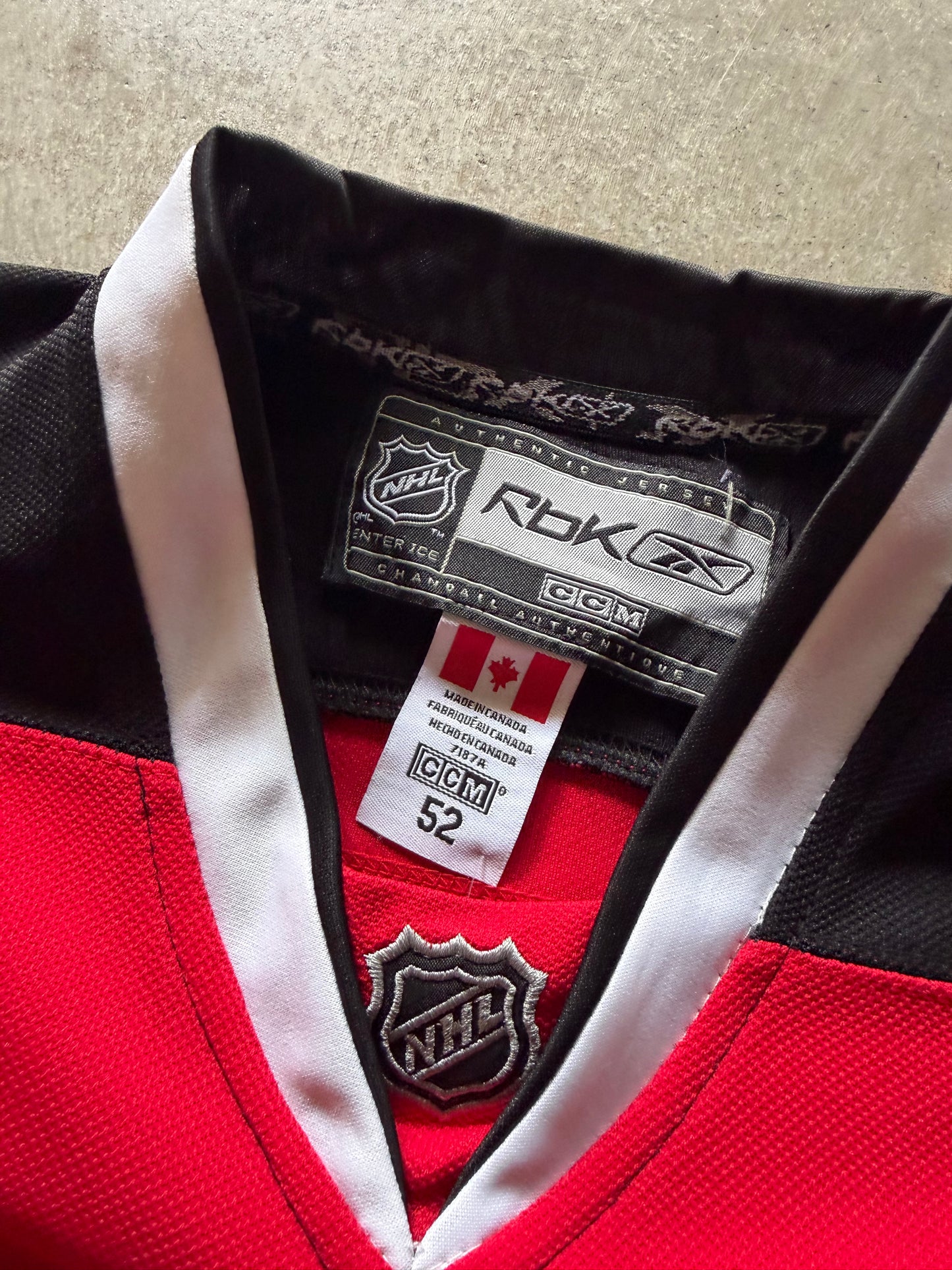 New Jersey Devils Zach Parise Authentic Reebok Hockey Jersey Sz 52
