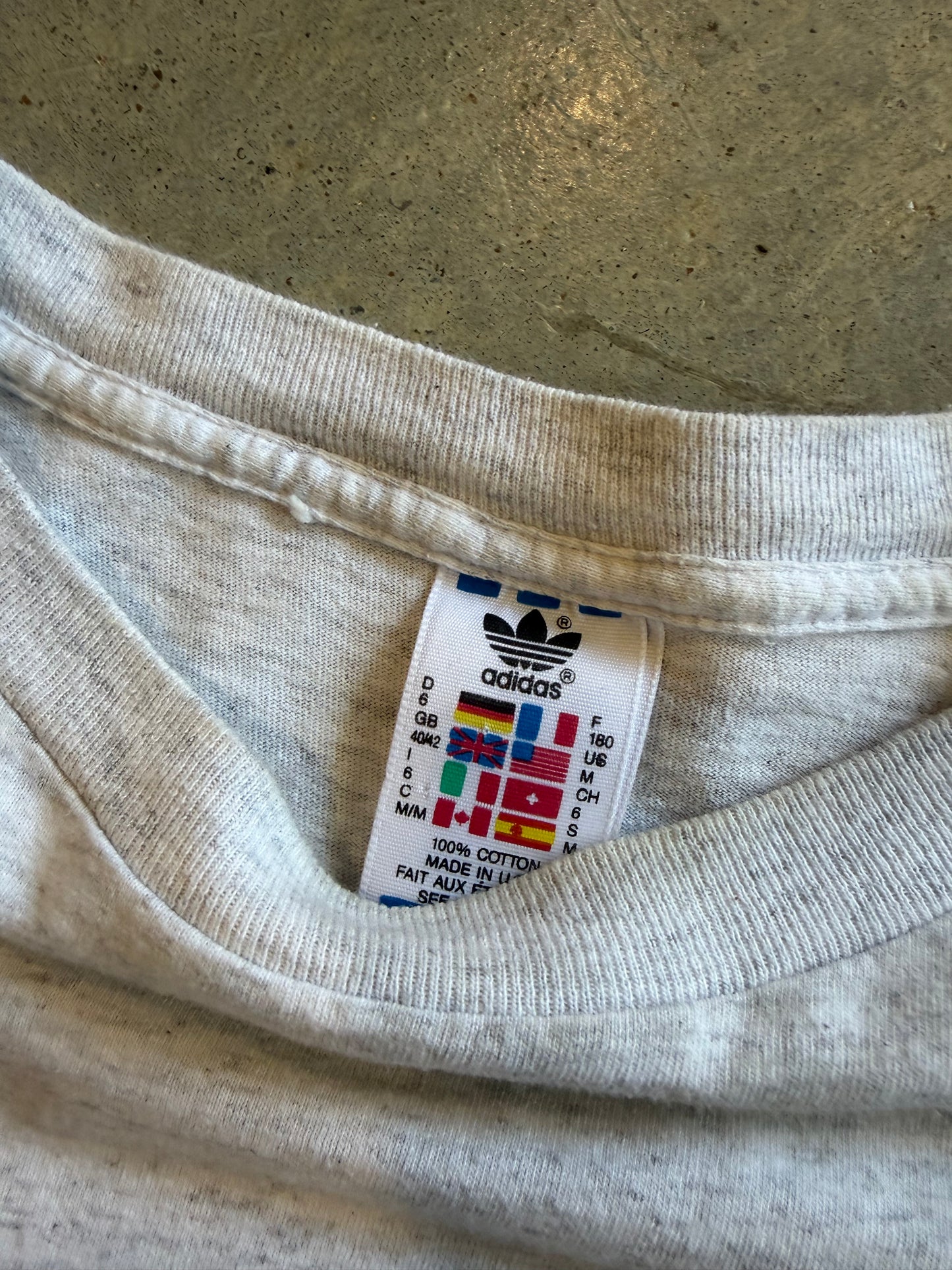 VTG Adidas Tennis Too Hard To Handle Tee Sz M/L