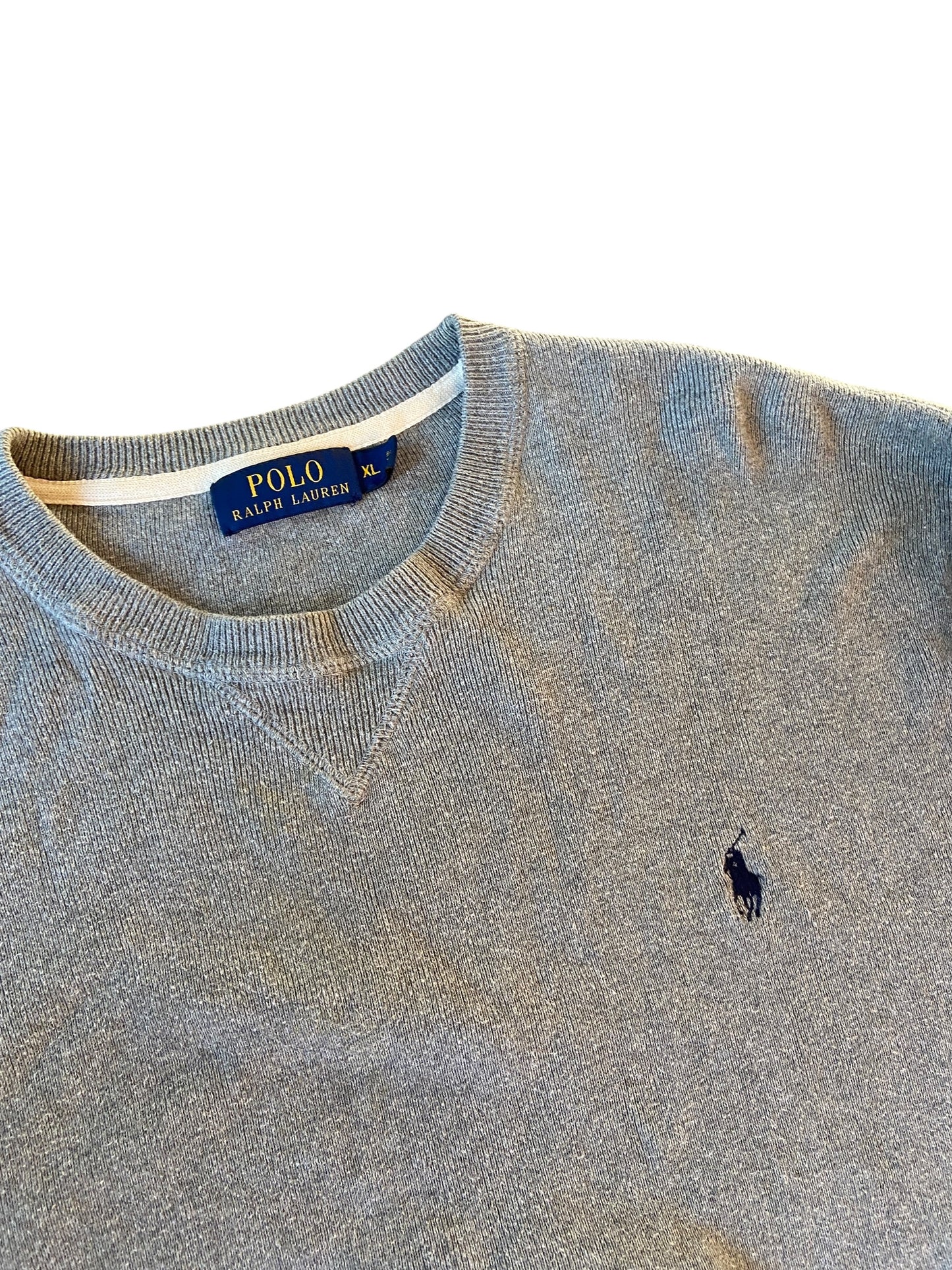 Polo Ralph Lauren Grey Sweater Sz XL