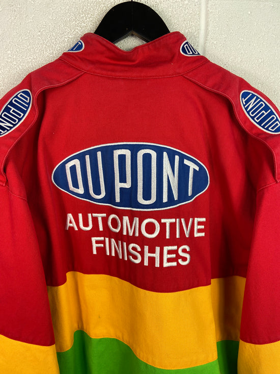 VTG Jeff Gordon Chase Authentics NASCAR DuPont Racing Rainbow Jacket Sz L