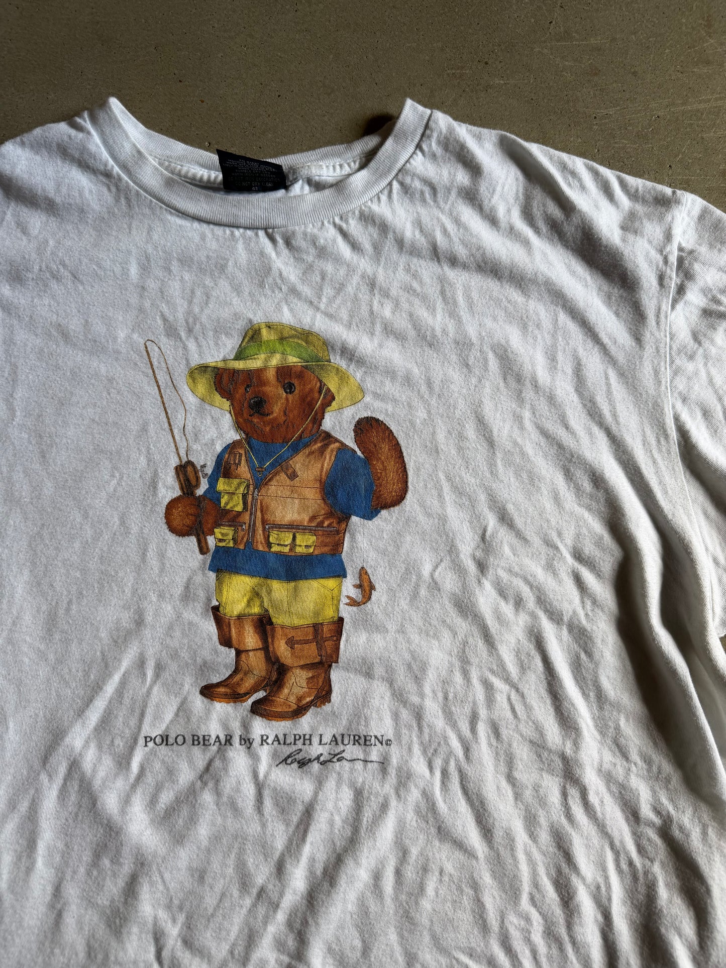 Polo Bear Fishing Tee Sz XL