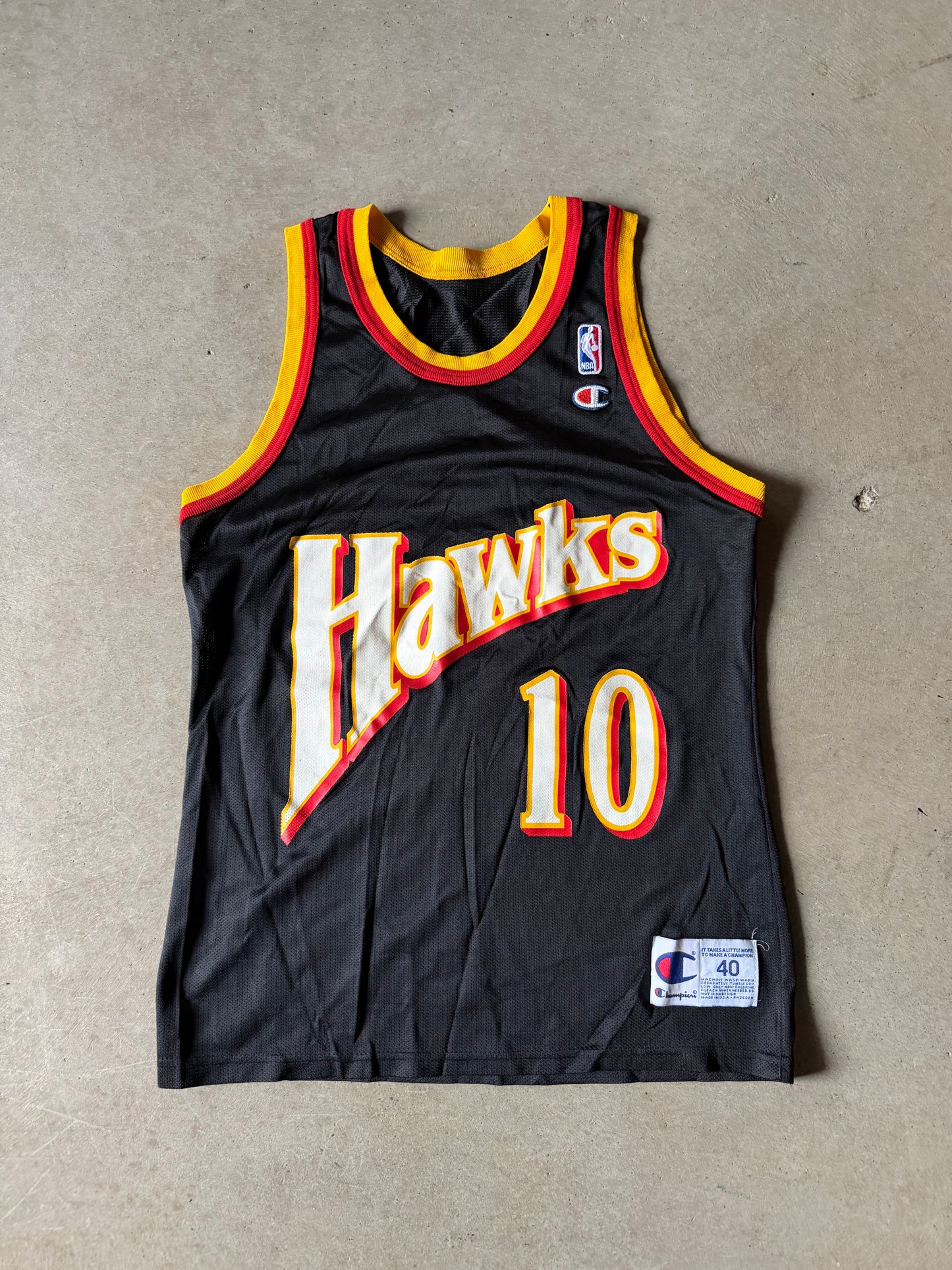 VTG Atlanta Hawks Mookie Blaylock Champion Jersey Sz 40