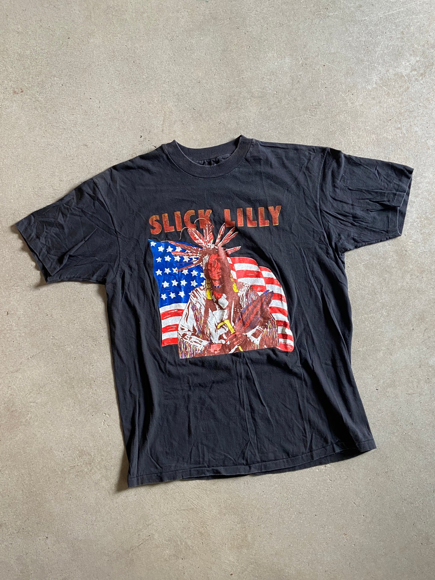 VTG Slick Lilly Grunge World Tour Tee Sz L
