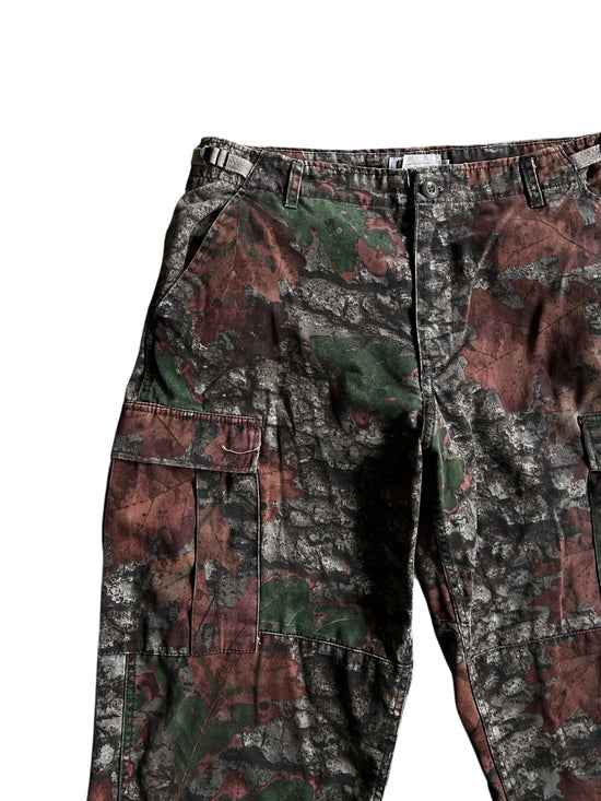Y2K Jim Crumley's Outfitter Tuff Camo Leaf Pants Sz 36x30