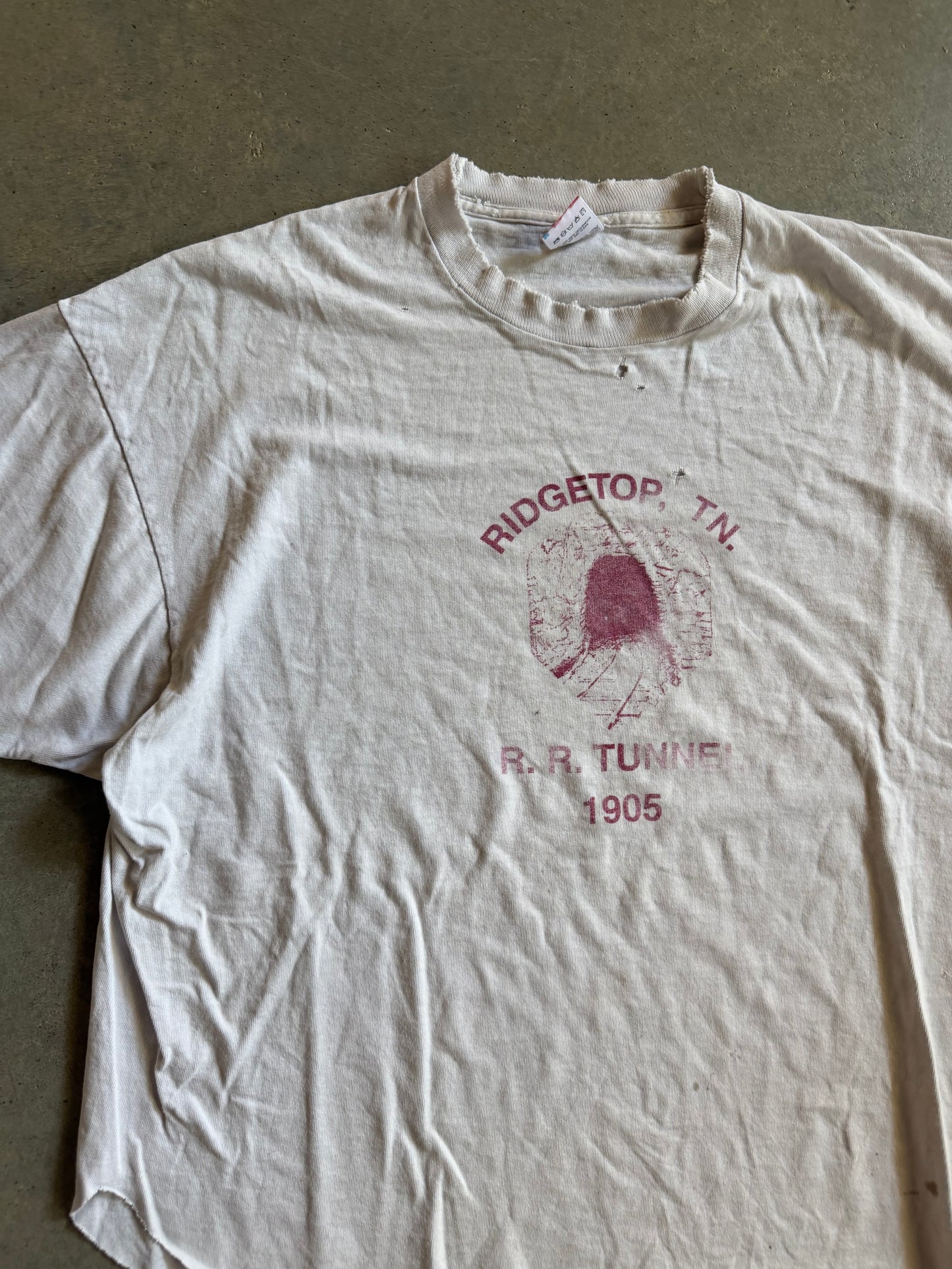 Vtg Ridgetop TN Tunnel Tee Sz XL