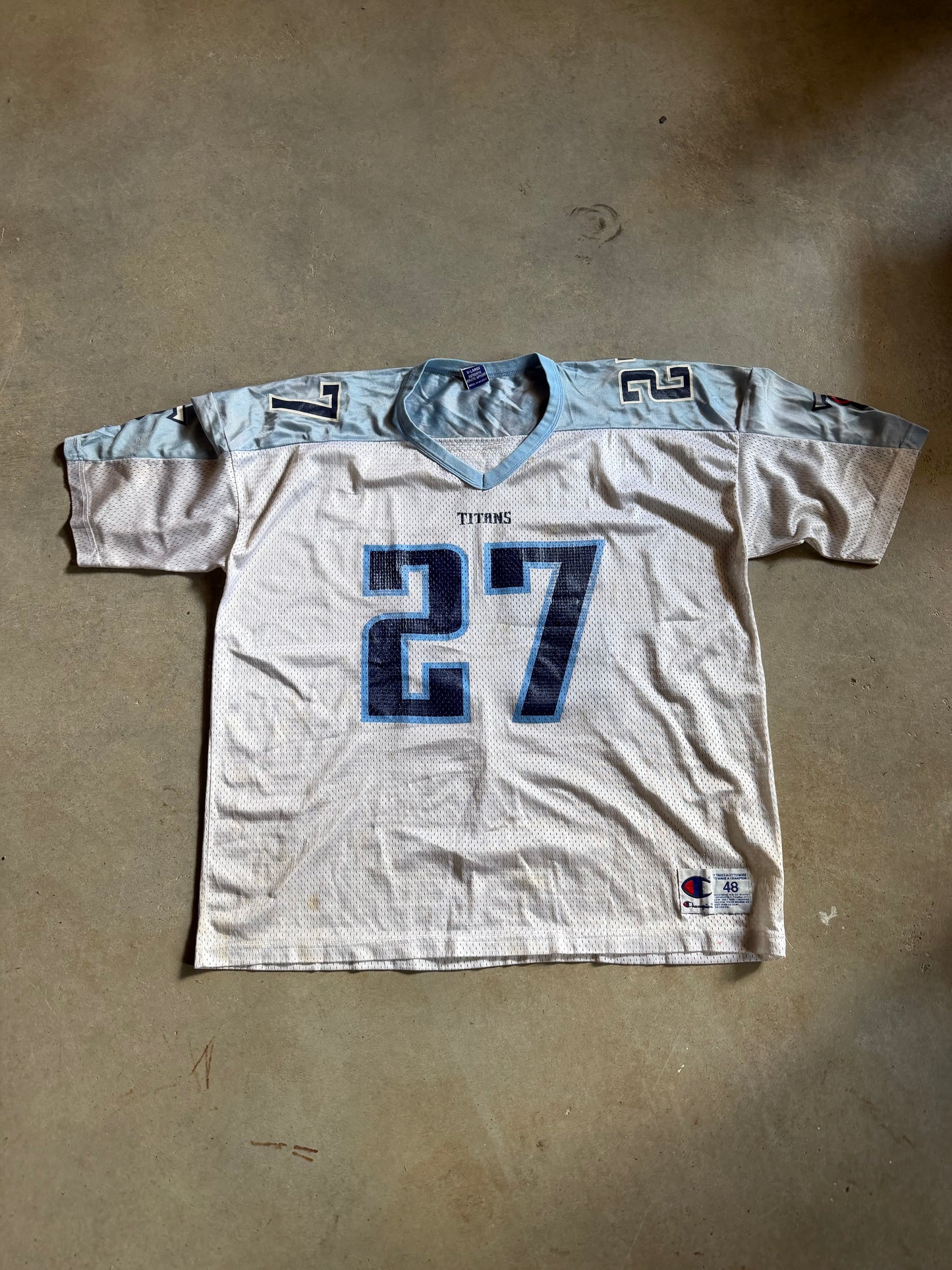 VTG Tennessee Titans Eddie George Champion Jersey Sz 48