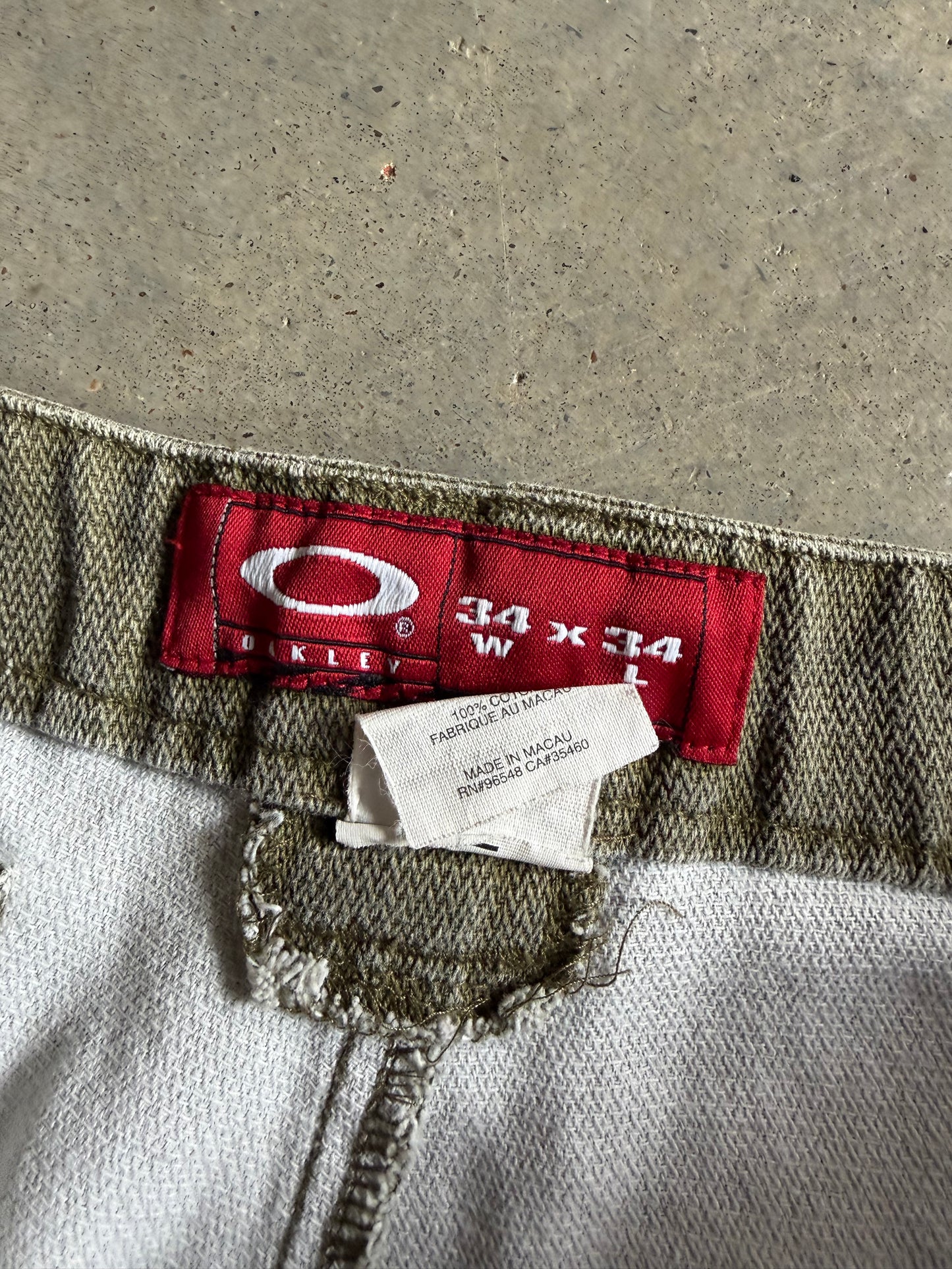 VTG Oakley Tactical Field Gear Zip Flare Pants Sz 34x33