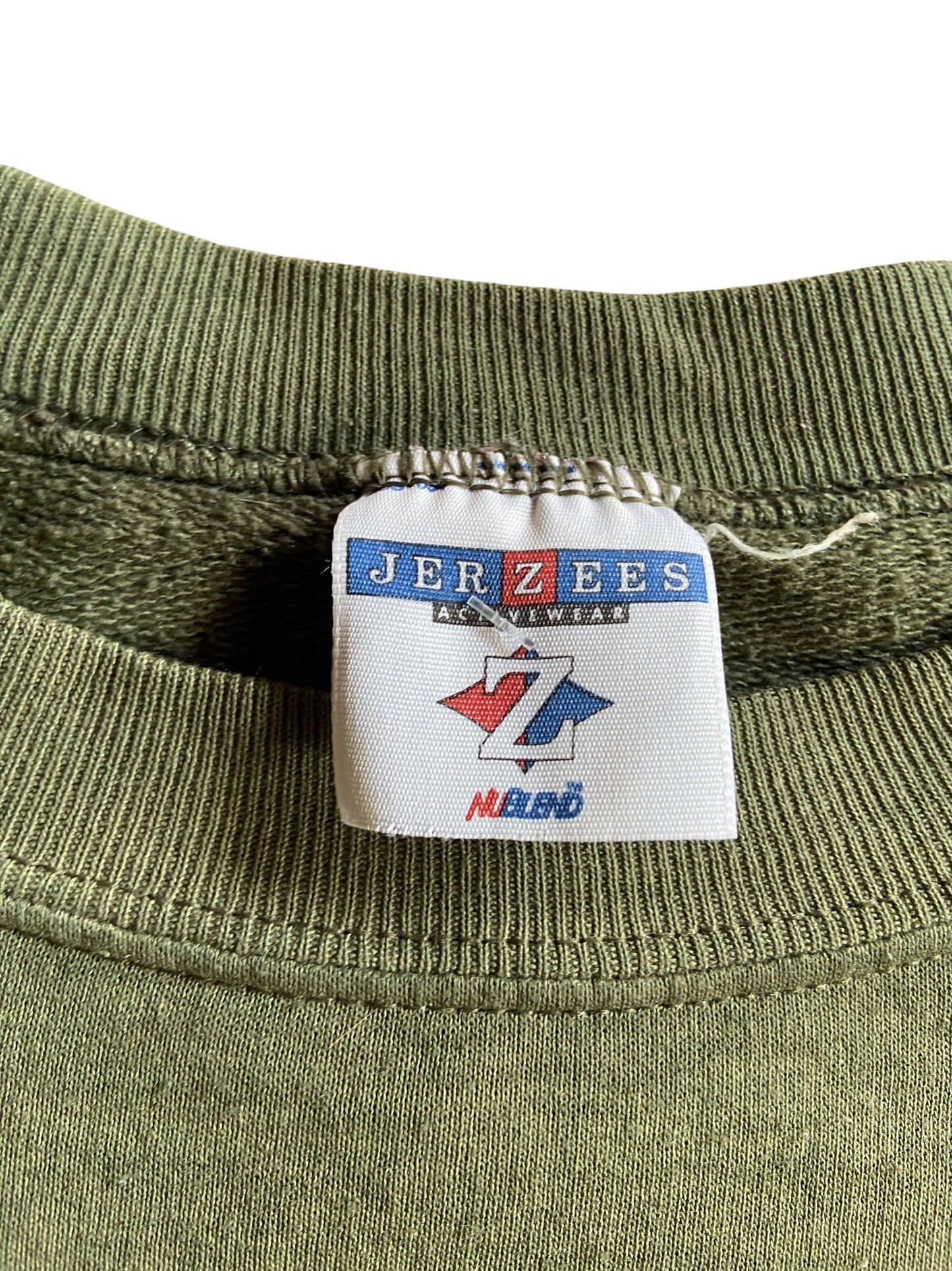 Homegrown Hand Printed Character Crewneck Sweater Sz M