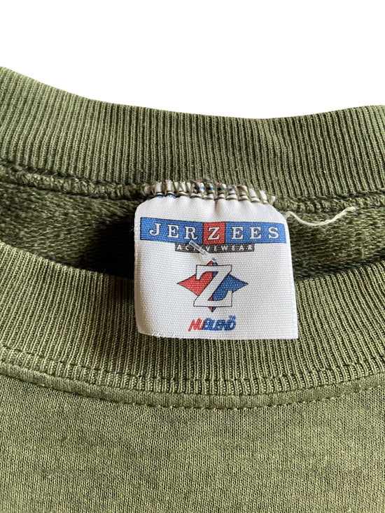 Homegrown Hand Printed Character Crewneck Sweater Sz M