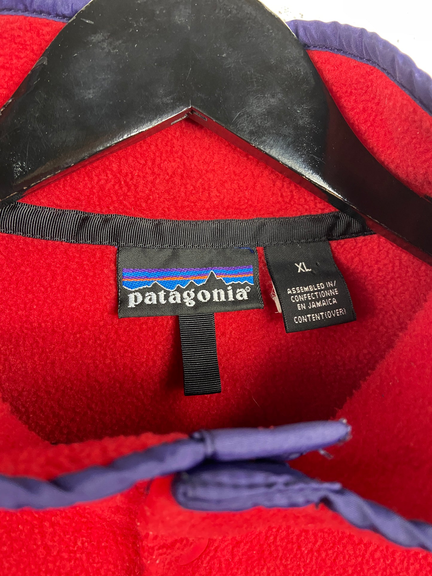 VTG Patagonia Red Fleece Jacket Sz XL