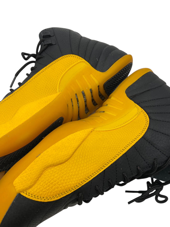 Preowned Jordan 12 Retro Black University Gold Sz 12M/13.5W