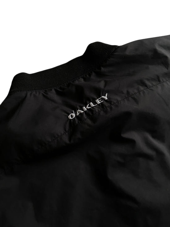VTG Oakley Black Pullover Quarter Zip Jacket Sz XL