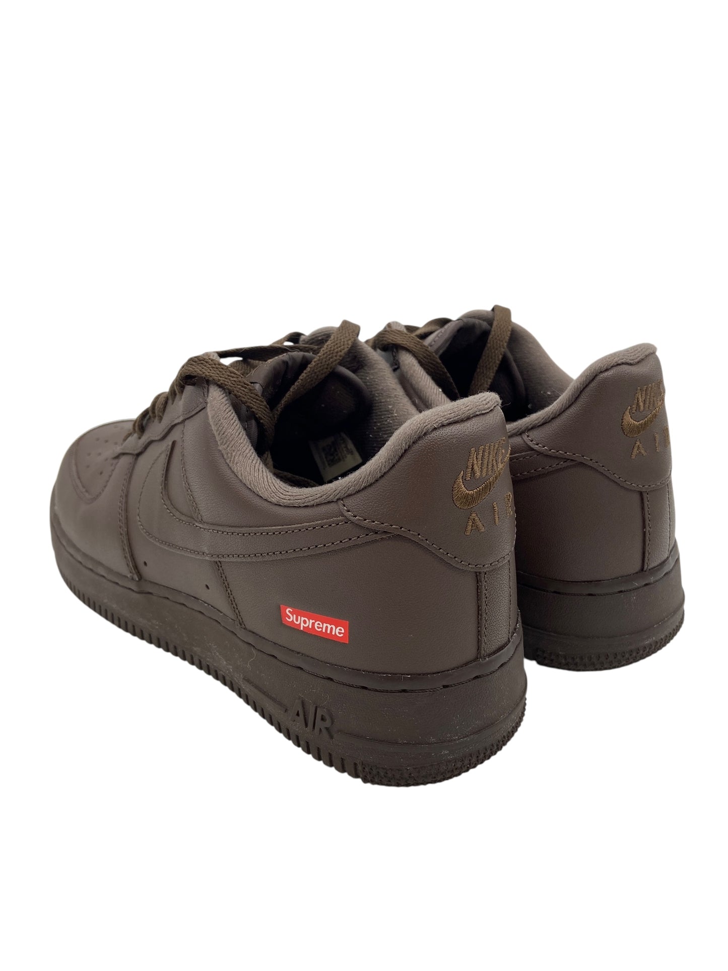 Preowned Nike Air Force 1 Low Supreme Baroque Brown Sz 10M/11.5W