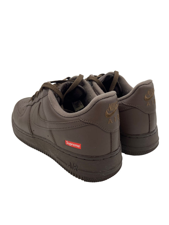 Preowned Nike Air Force 1 Low Supreme Baroque Brown Sz 10M/11.5W