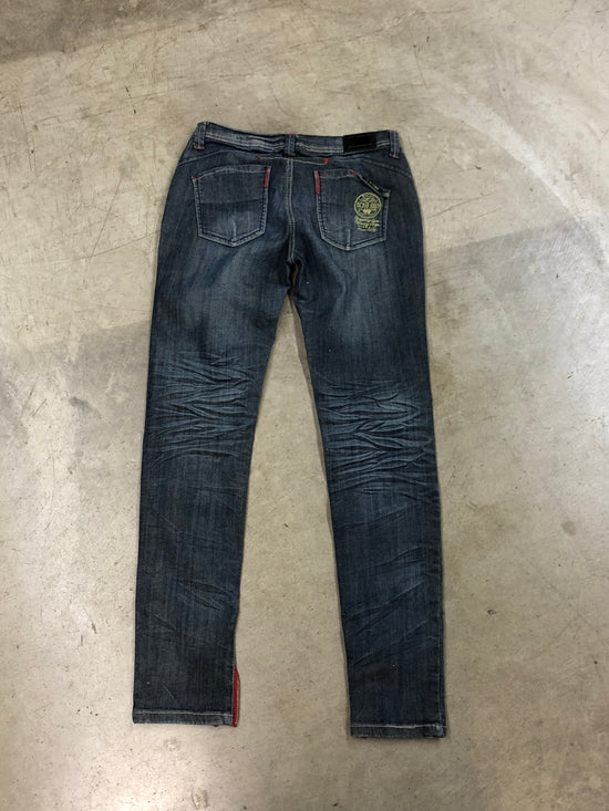 Y2k Womens Ecko Zip Denim Sz 7/8