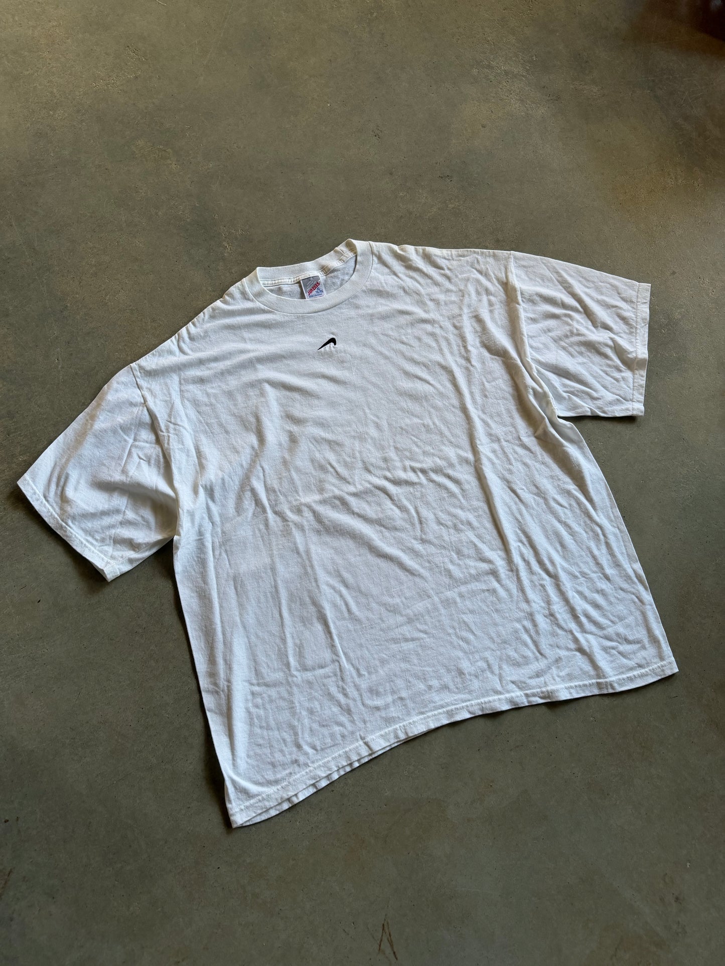 VTG Custom Nike Upside Down Check Tee Sz XL/2XL