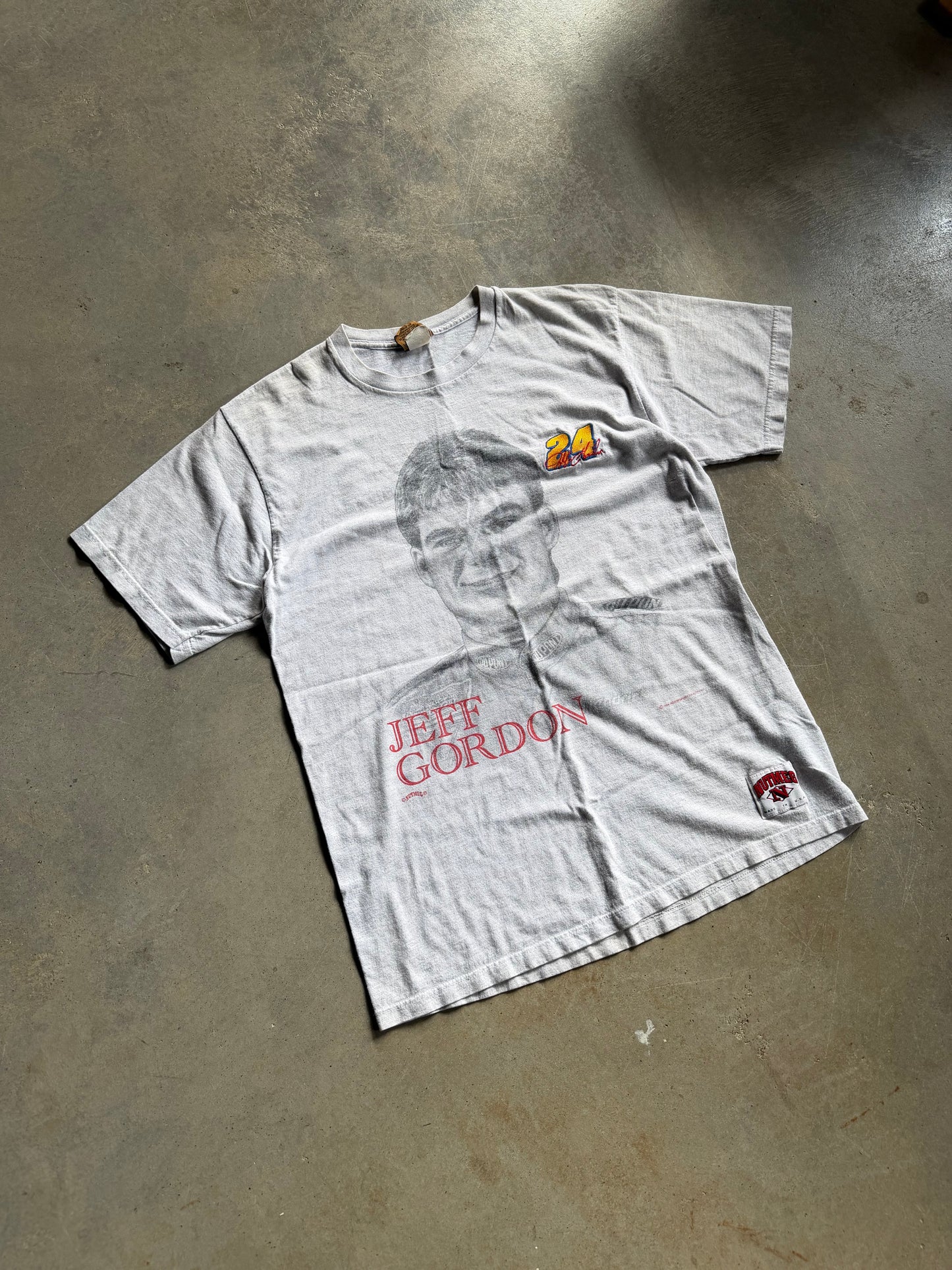 VTG Jeff Gordon Nutmeg Portrait Tee Sz L