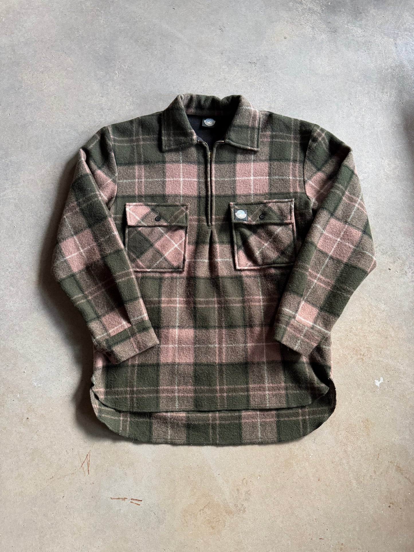 Swanndri Green Half Zip Shacket Sz M