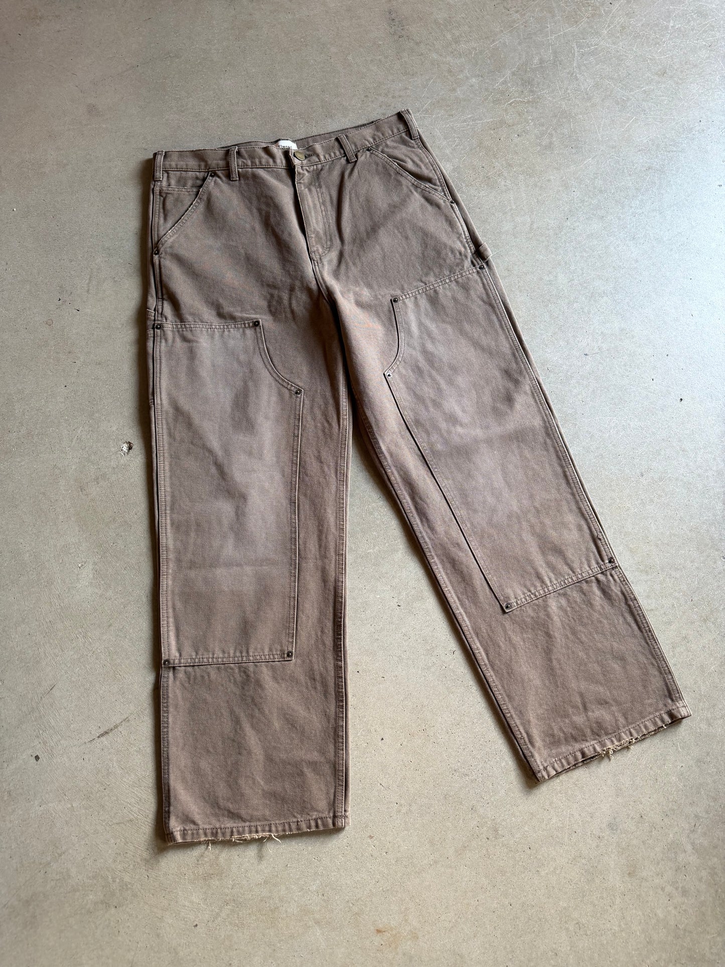Elwood Brown Double Knee Light Brown Pants Sz 36x31