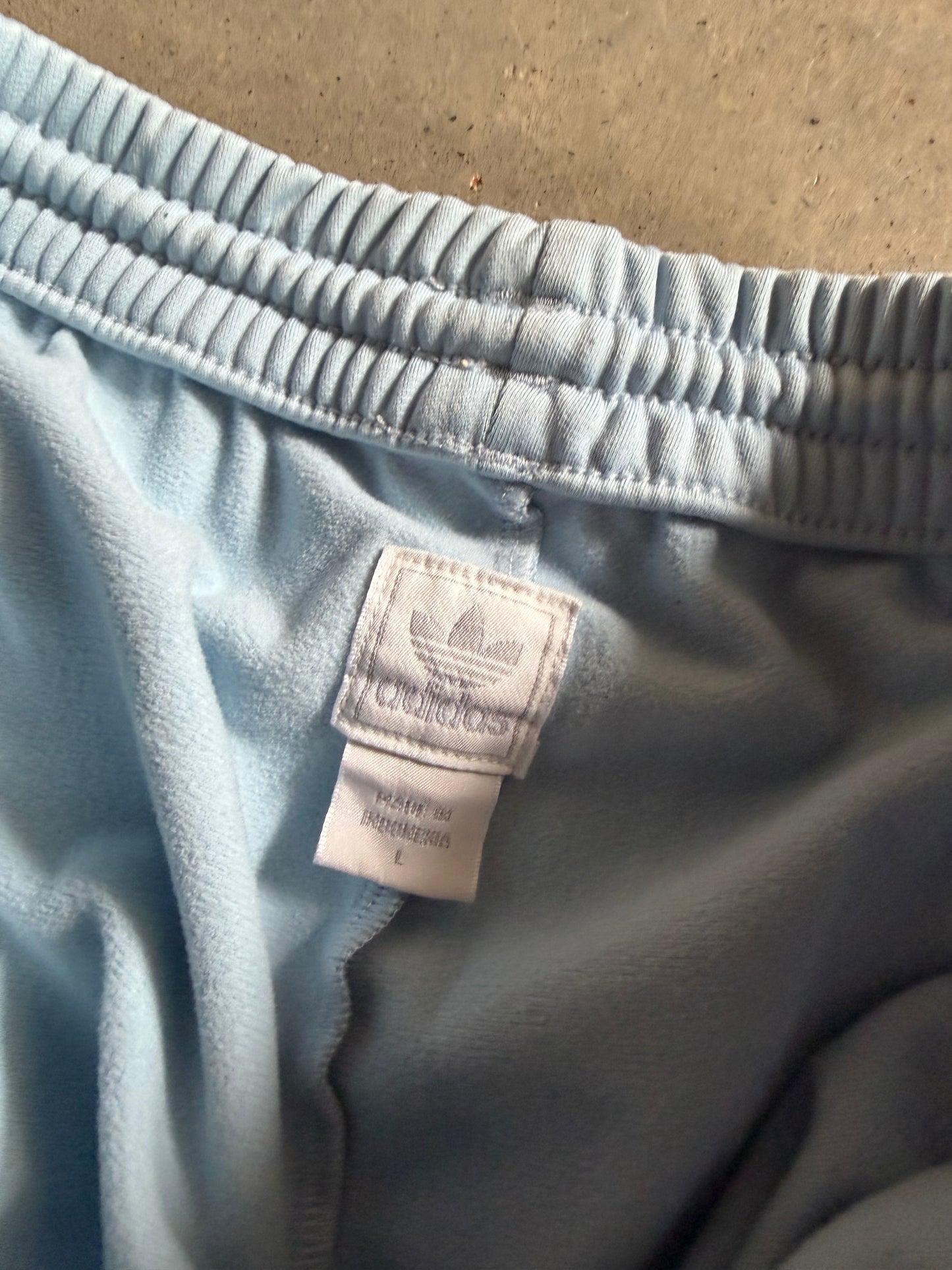 Adidas Blue/Brown Track Pants Sz L