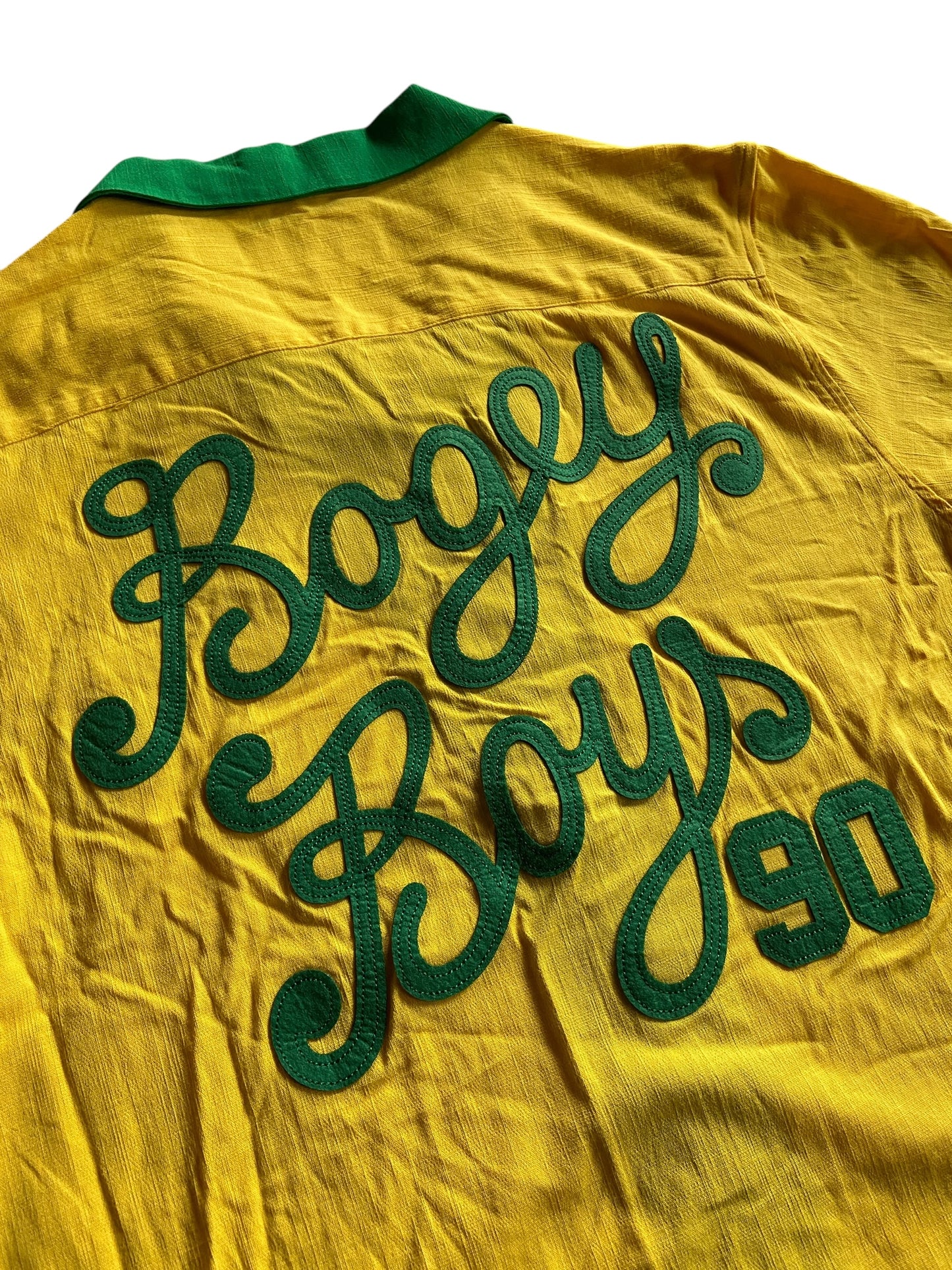 Bogey Boys Green/Yellow Button Up Shirt Sz L/XL