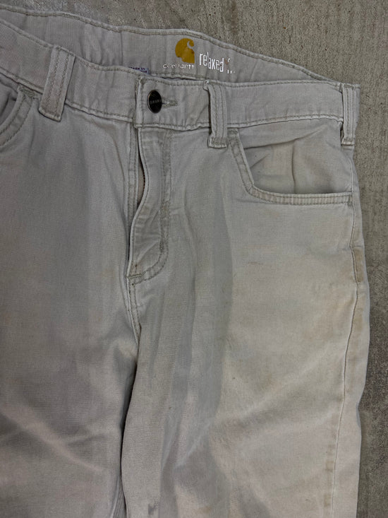 Y2K Carhartt Tan Stained Relaxed Chino Pants Sz 32x29