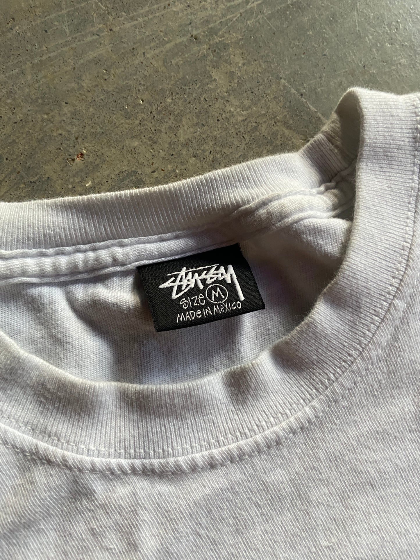 Stussy Flame Logo Tee Sz M