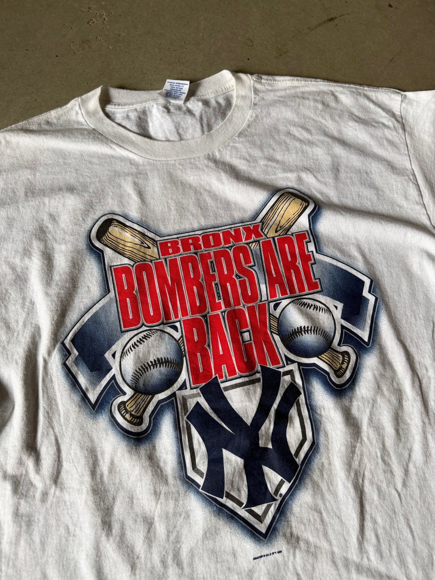 VTG New York Yankees Bronx Bombers Tee Sz XL