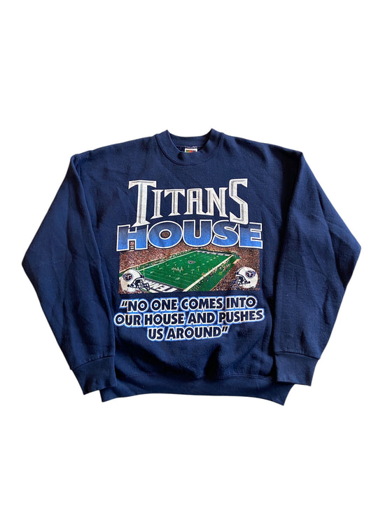 VTG Tennessee Titans "Our House" Sweater Sz L