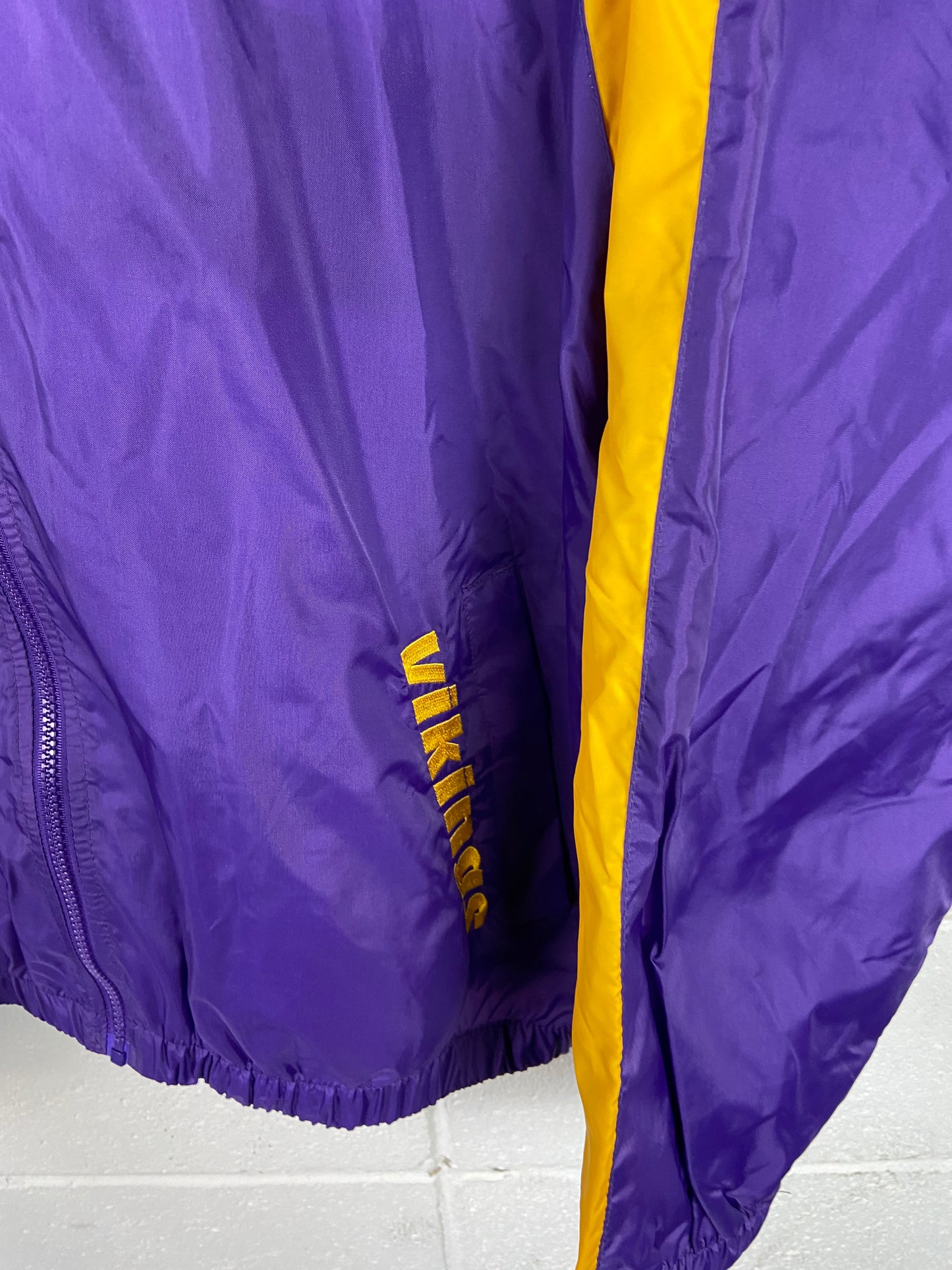 VTG Reebok Minnesota Vikings Purple Track Jacket Sz XL