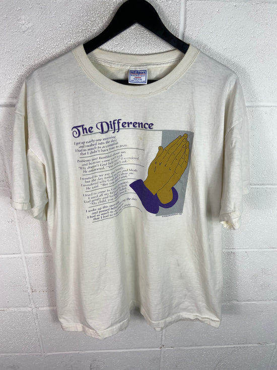 VTG The Difference Religious Tee Sz XL