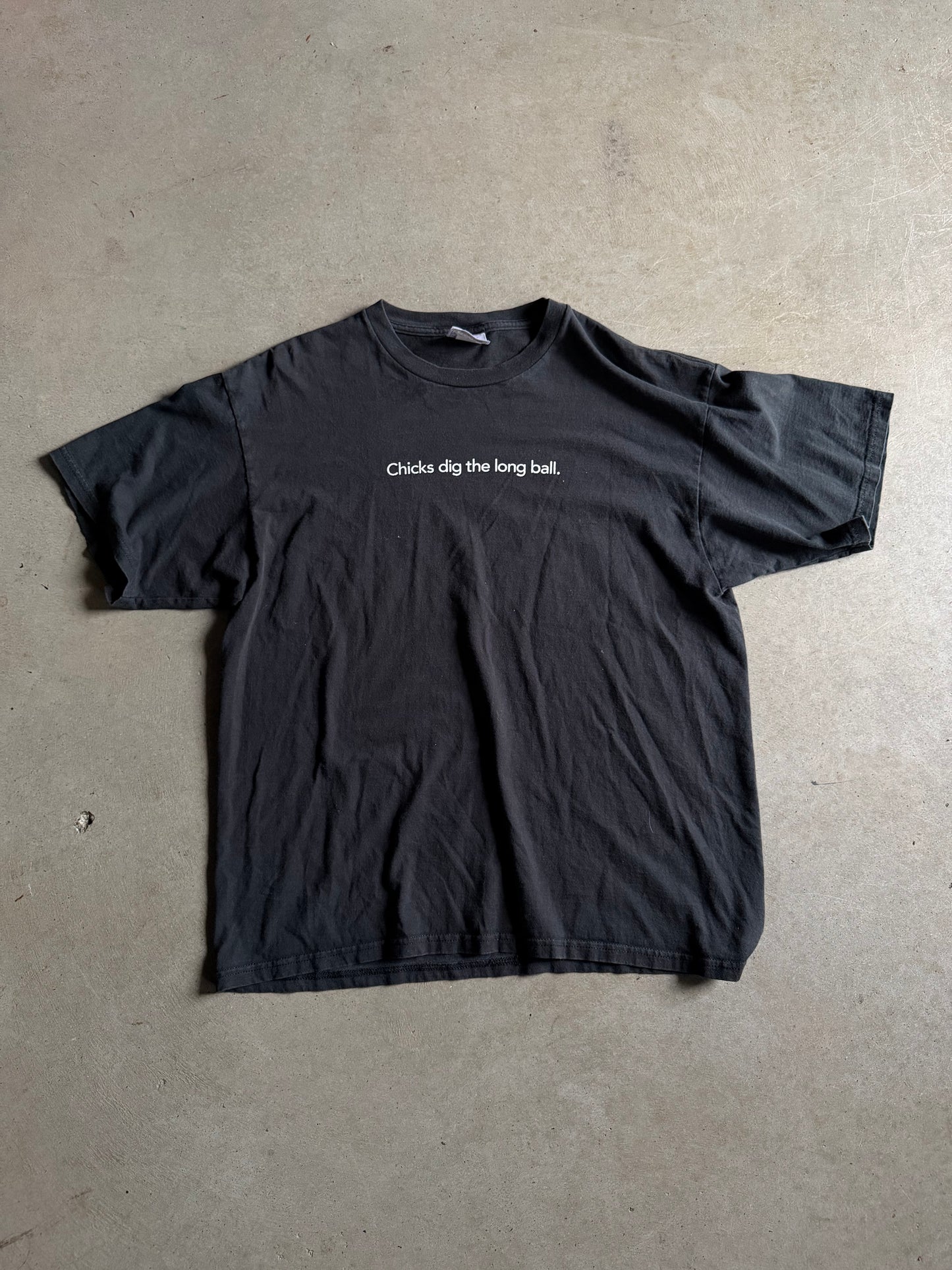 VTG Nike Chicks Dig The Long Ball Tee Sz L/XL