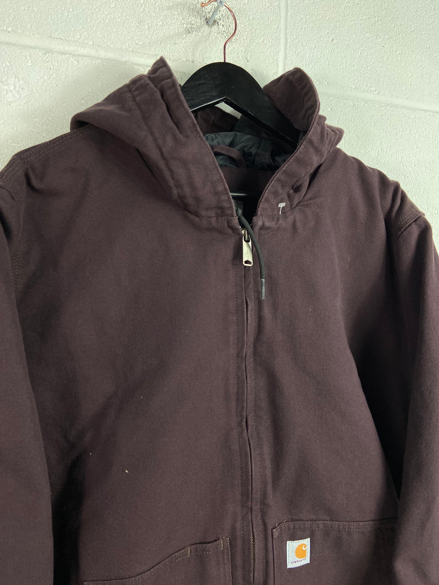 Carhartt Purple Hooded Jacket Sz XXL