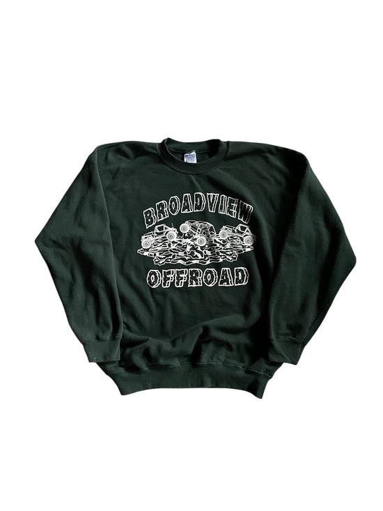 Broadview Offroad Green Sweatshirt Sz XL