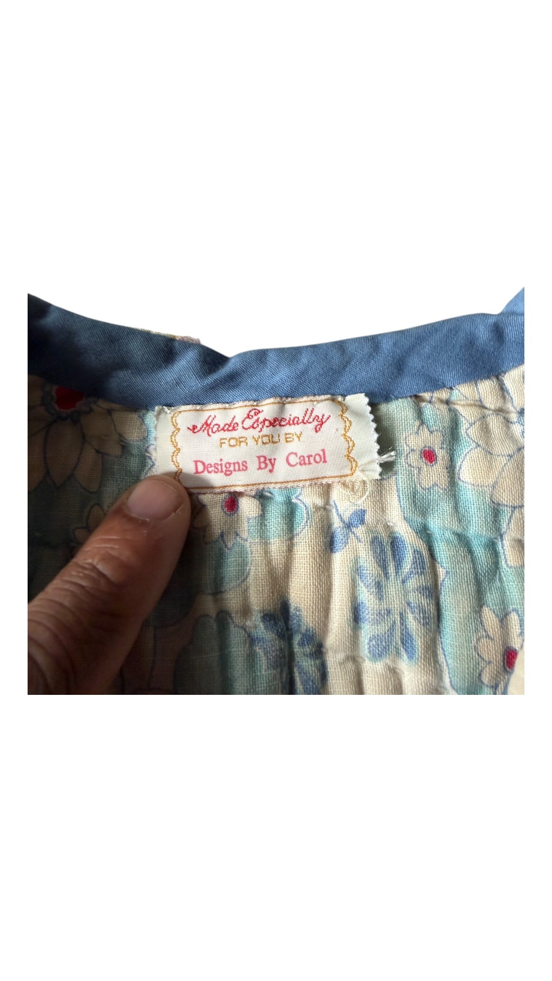 VTG Designs By Carol Patchwork Vest Sz Wmns M