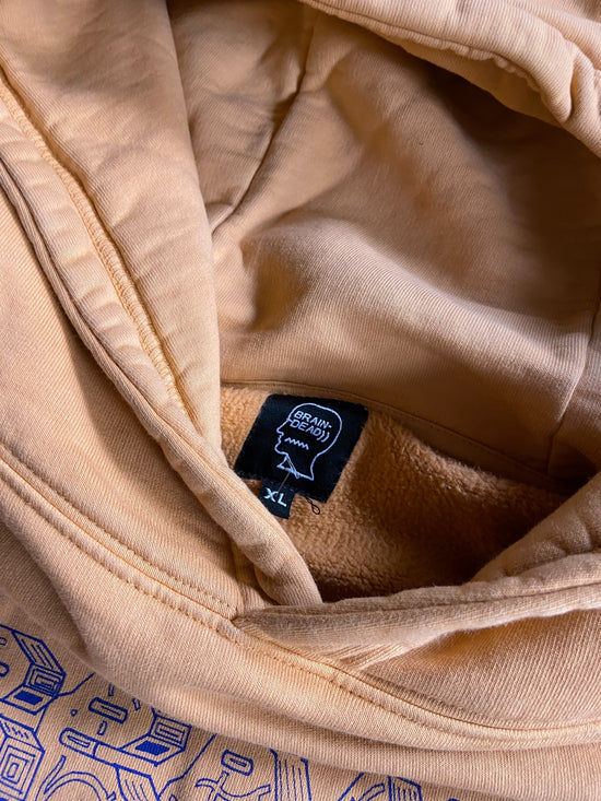 Preowned Braindead Further From Heaven Hoodie Sz XL