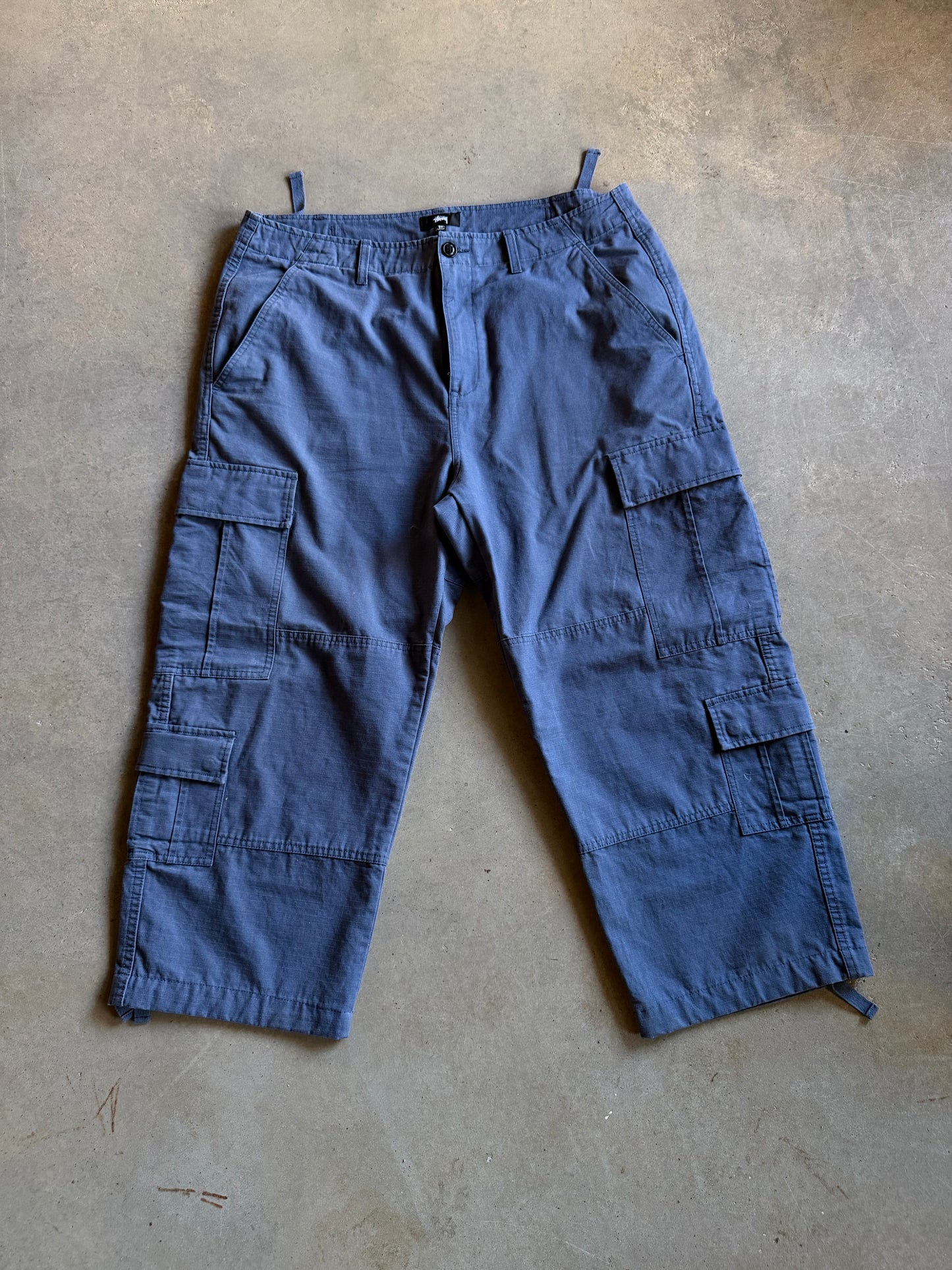 Stussy Dusty Blue Cargo Pants Sz 38x27"