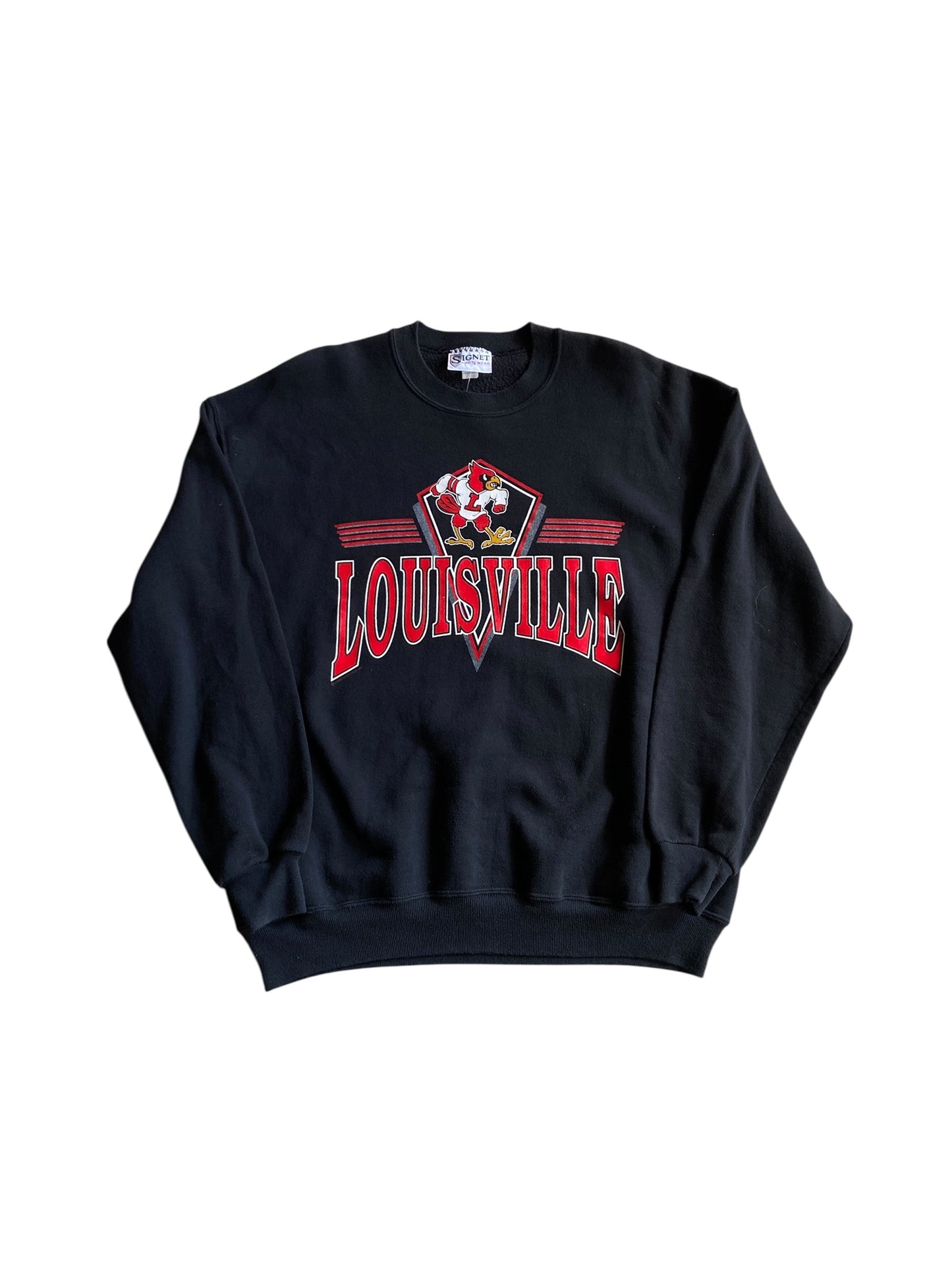 VTG Louisville Cardinals Crewneck Sweater Sz XL