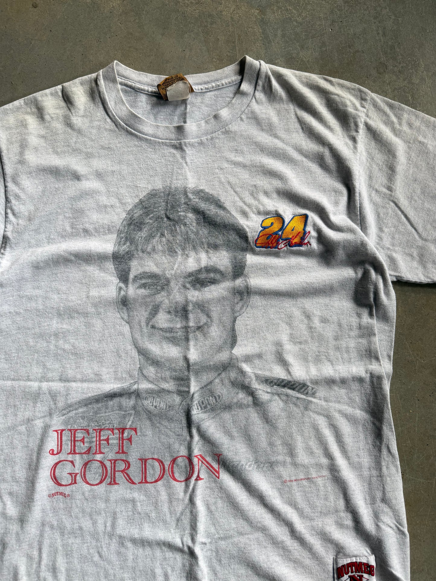 VTG Jeff Gordon Nutmeg Portrait Tee Sz L