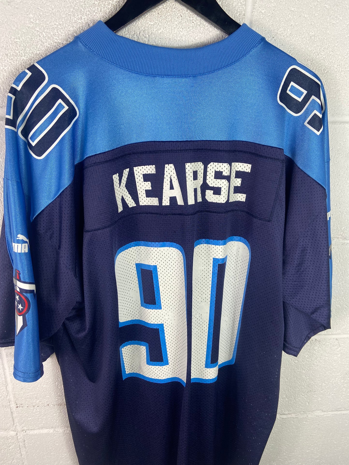 VTG Tennessee Titans Jevon Kearse Super Bowl 2000 Jersey Sz XL