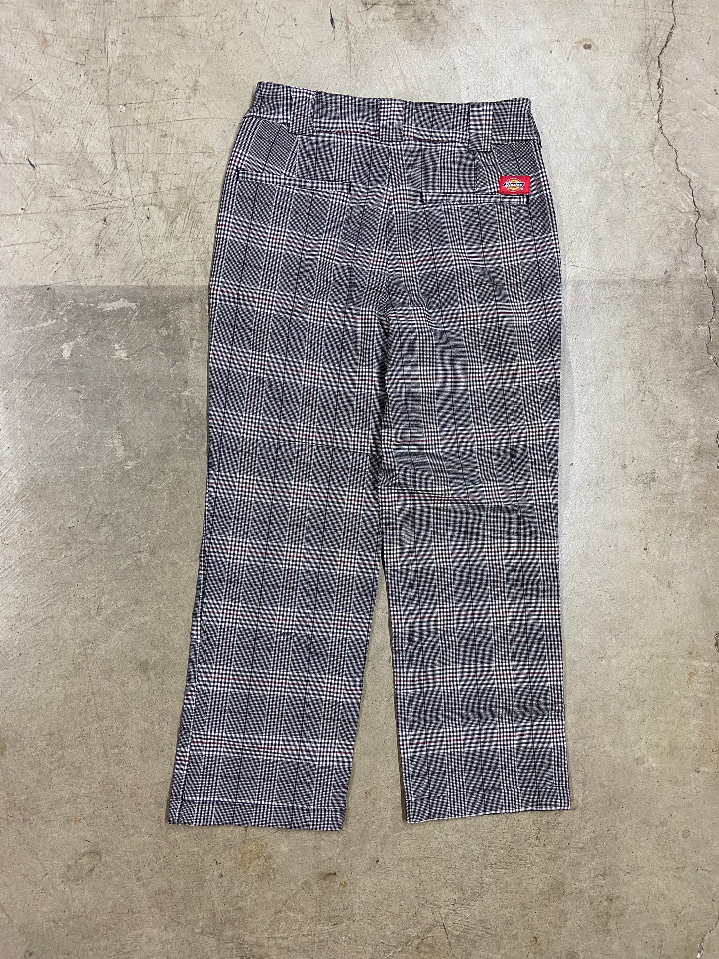 Dickes Plaid Wmns Cropped Trousers Sz 28x25