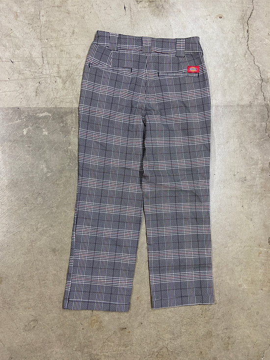 Dickes Plaid Wmns Cropped Trousers Sz 28x25