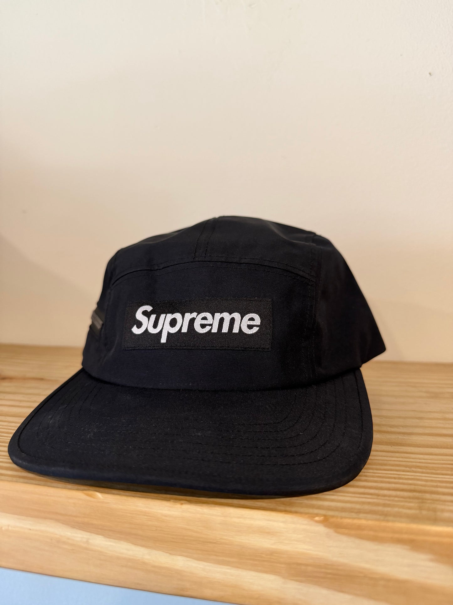 Supreme Gore-Tex Zip Pocket Camp Black 2025 Cap