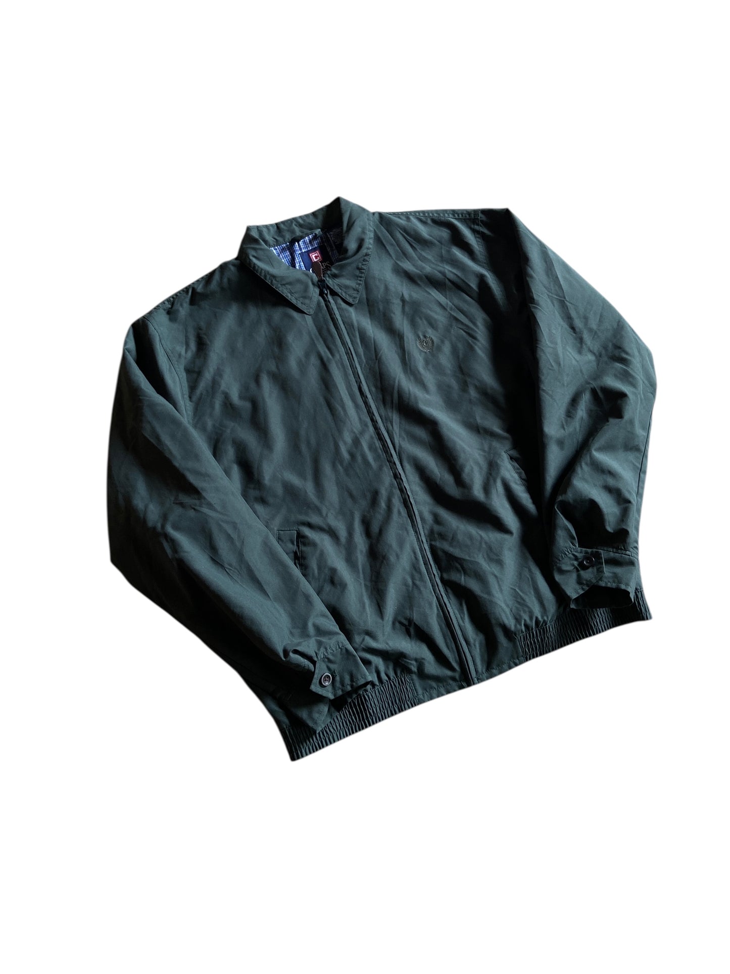 VTG Chaps Green Harrington Jacket Sz L