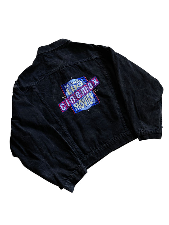 VTG Cinemax Denim Jacket Sz L