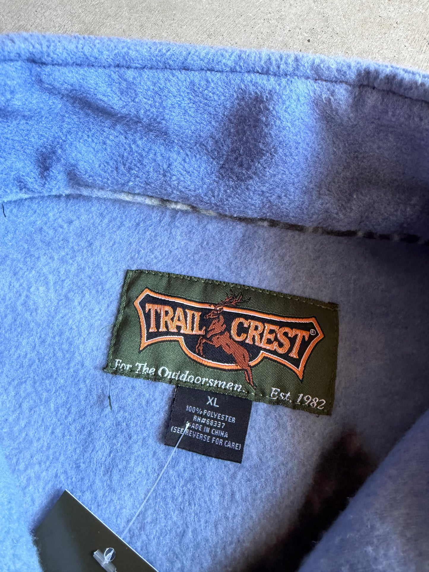 VTG Trail Crest Birds Fleece Jacket Sz XL