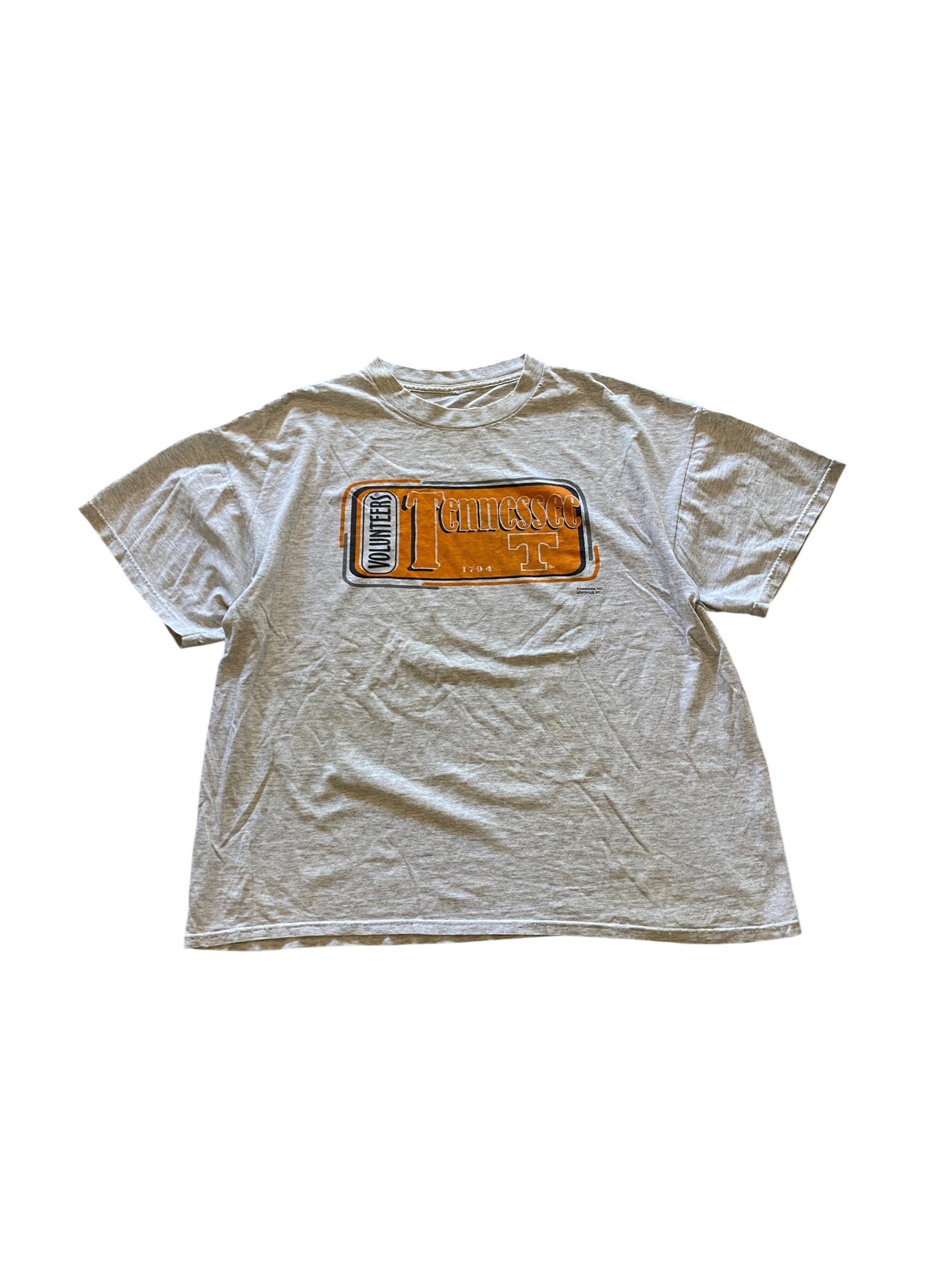 VTG Tennessee Vols Plate Tee Sz XXL